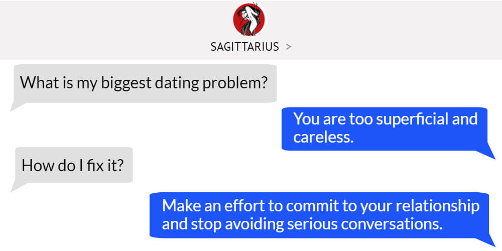 Sagittarius worst dating problem