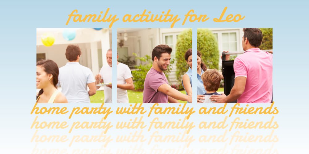 family activities for Leo