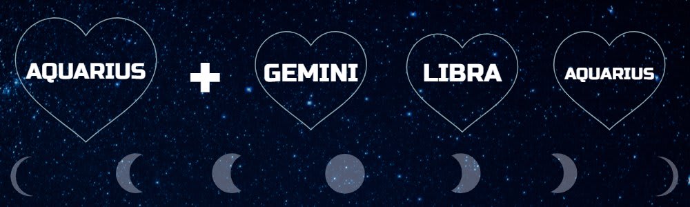 Moon sign compatibility for Aquarius