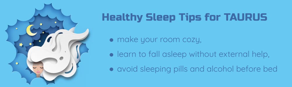 Healthy sleep tips for Taurus