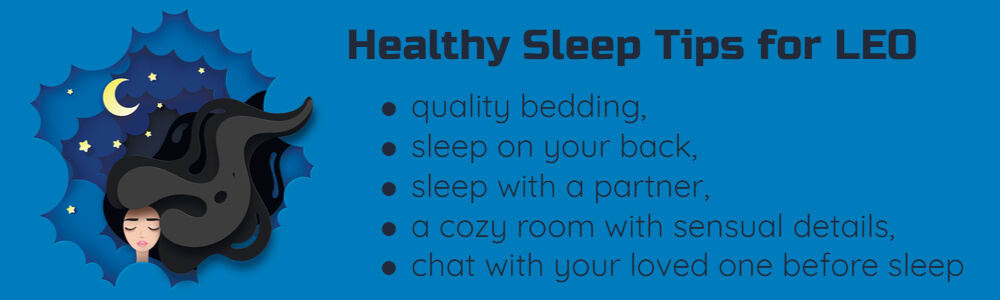 Healthy sleep tips for Leo