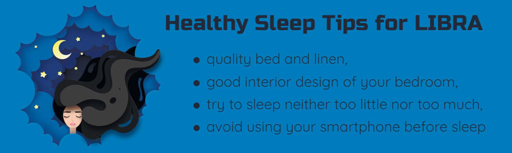 Healthy sleep tips for Libra