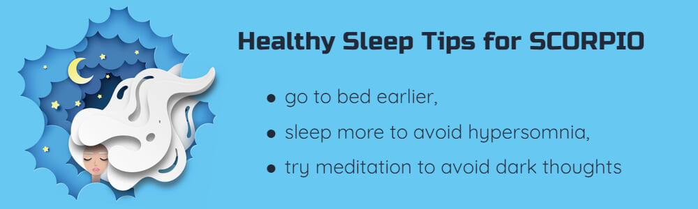 Healthy sleep tips for Scorpio