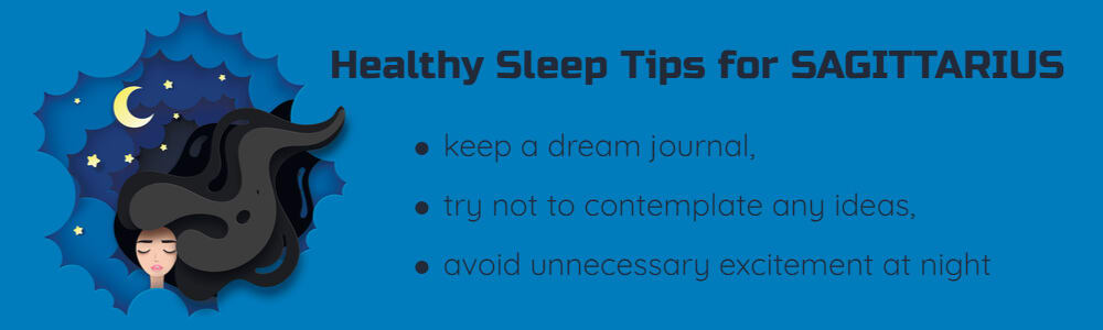 Healthy sleep tips for Sagittarius