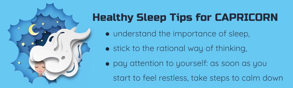 Healthy sleep tips for Capricorn