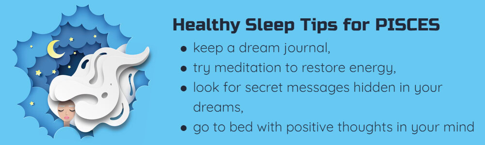 Healthy sleep tips for Pisces