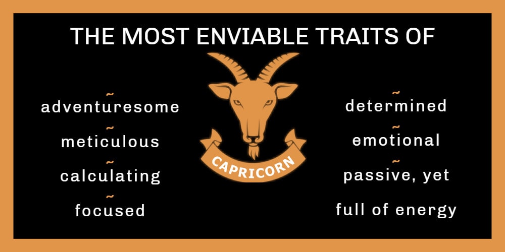 The most enviable traits of Capricorn