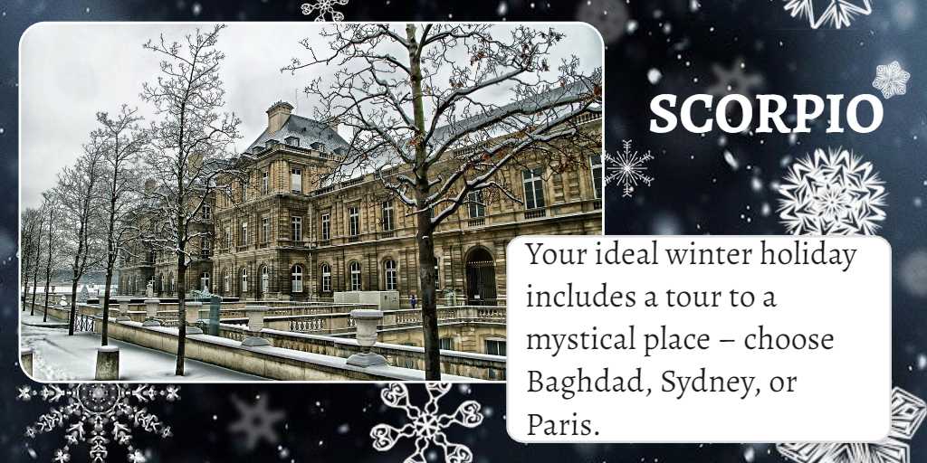 Perfect Winter Getaway Ideas for Scorpio