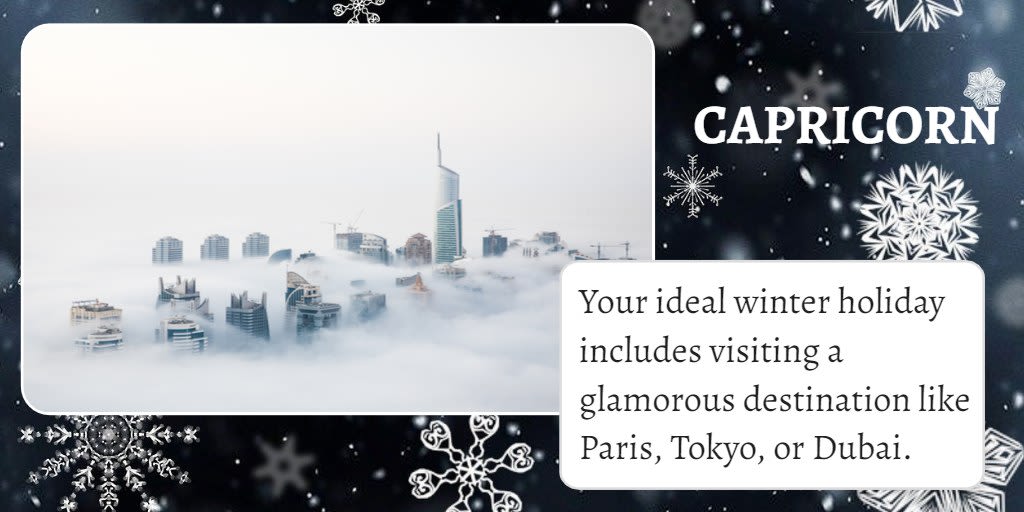 Perfect Winter Getaway Ideas for Capricorn