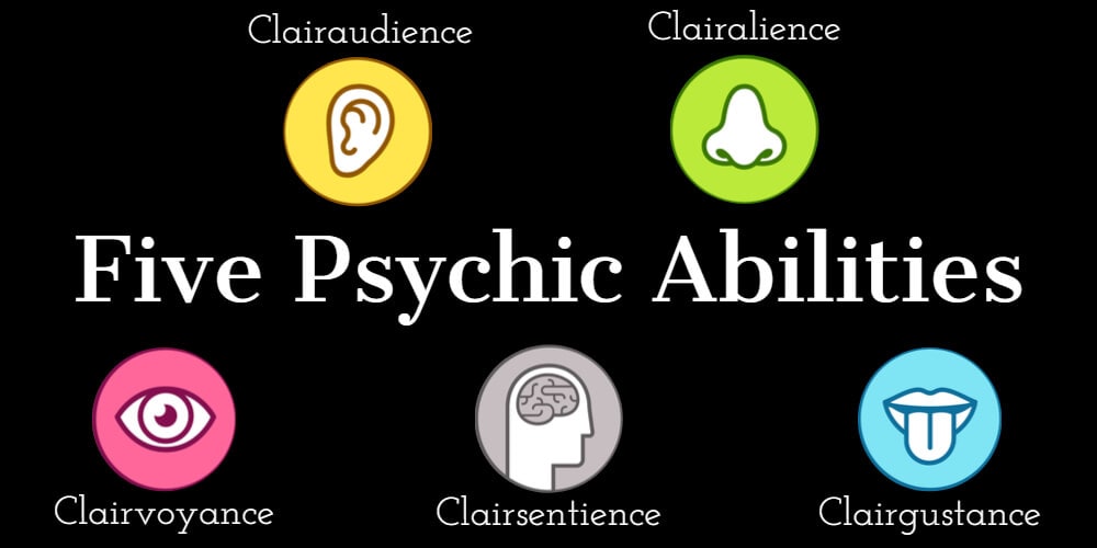 There are five different psychic abilities