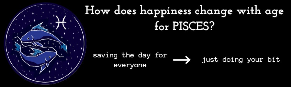 How Happiness Changes with Age for Pisces