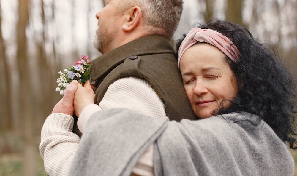 Cancer deals with grief by physically holding their loved ones close.