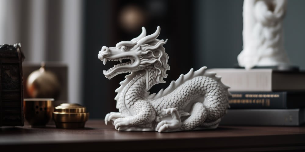 Dragon figurine is a powerful talisman for Chinese Dragon Year natives