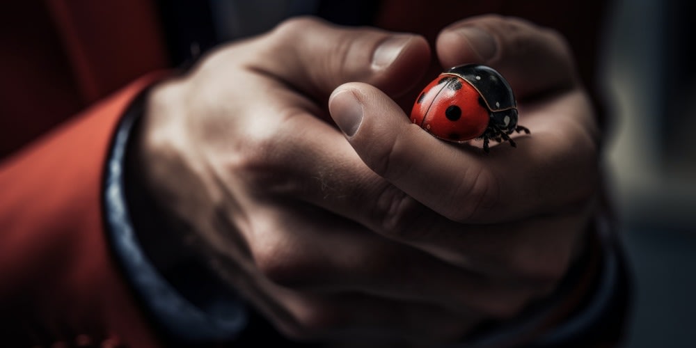 Lucky talisman for Cancer is a ladybug