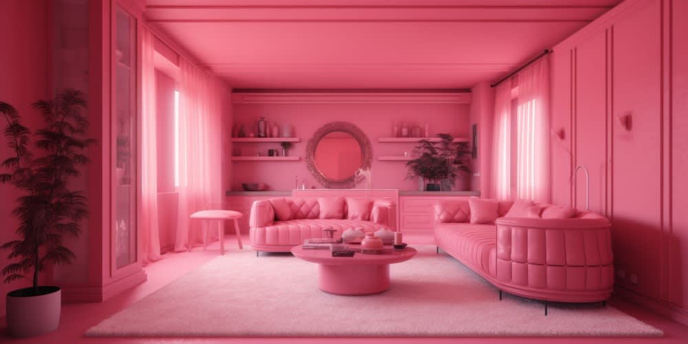 Color pink is cheerful and courageous