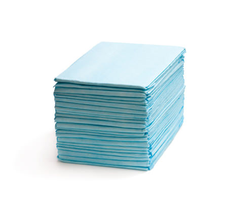 a stack of blue folders