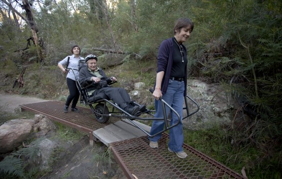 Wheelchair for hiking