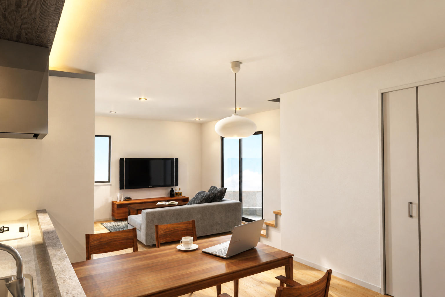 LIVING & DINING　 20帖を超える、開放感という贅沢。