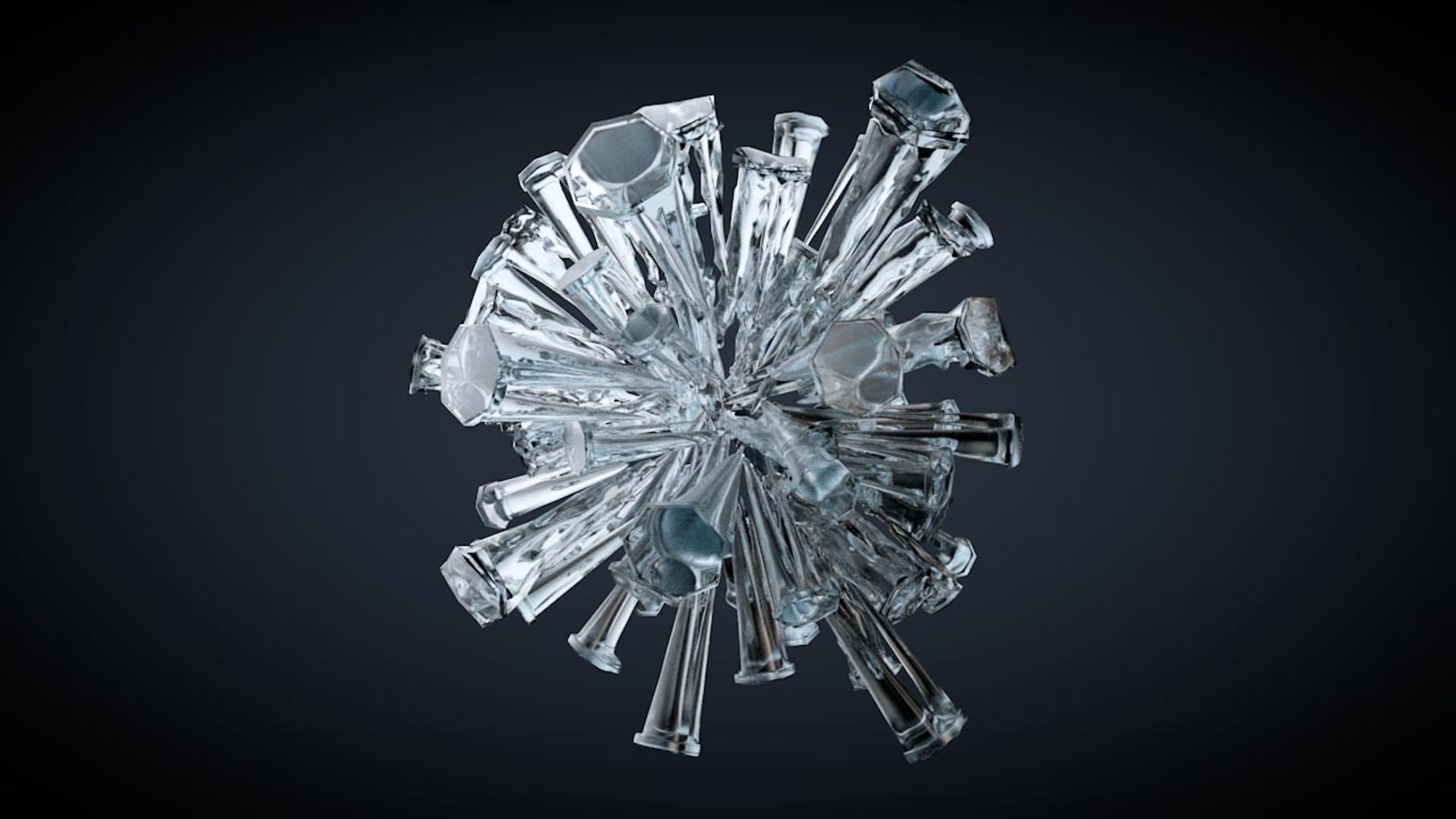 Speckled Black Orb with Water Ring