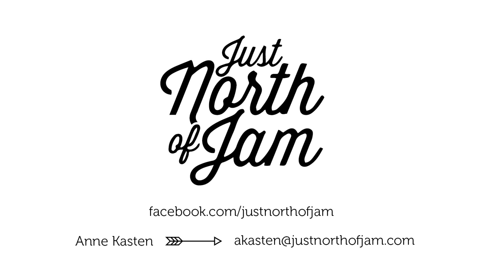 Just North of Jam Business Card 1