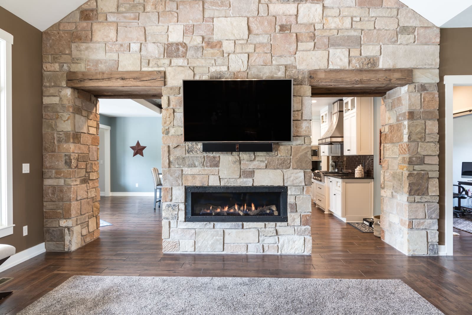 Van's Lumber Photography Living Room Fireplace