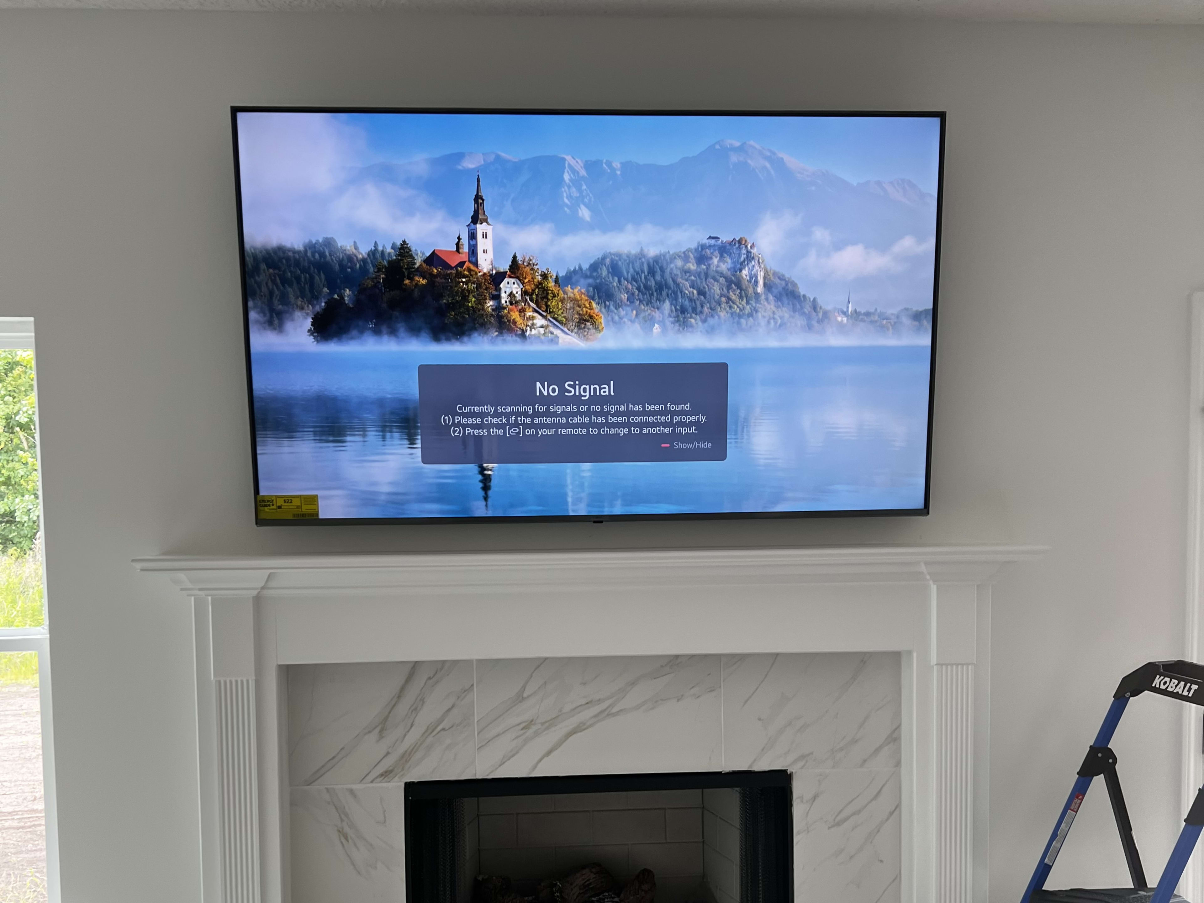 TV Mounting Over Fireplace project photo