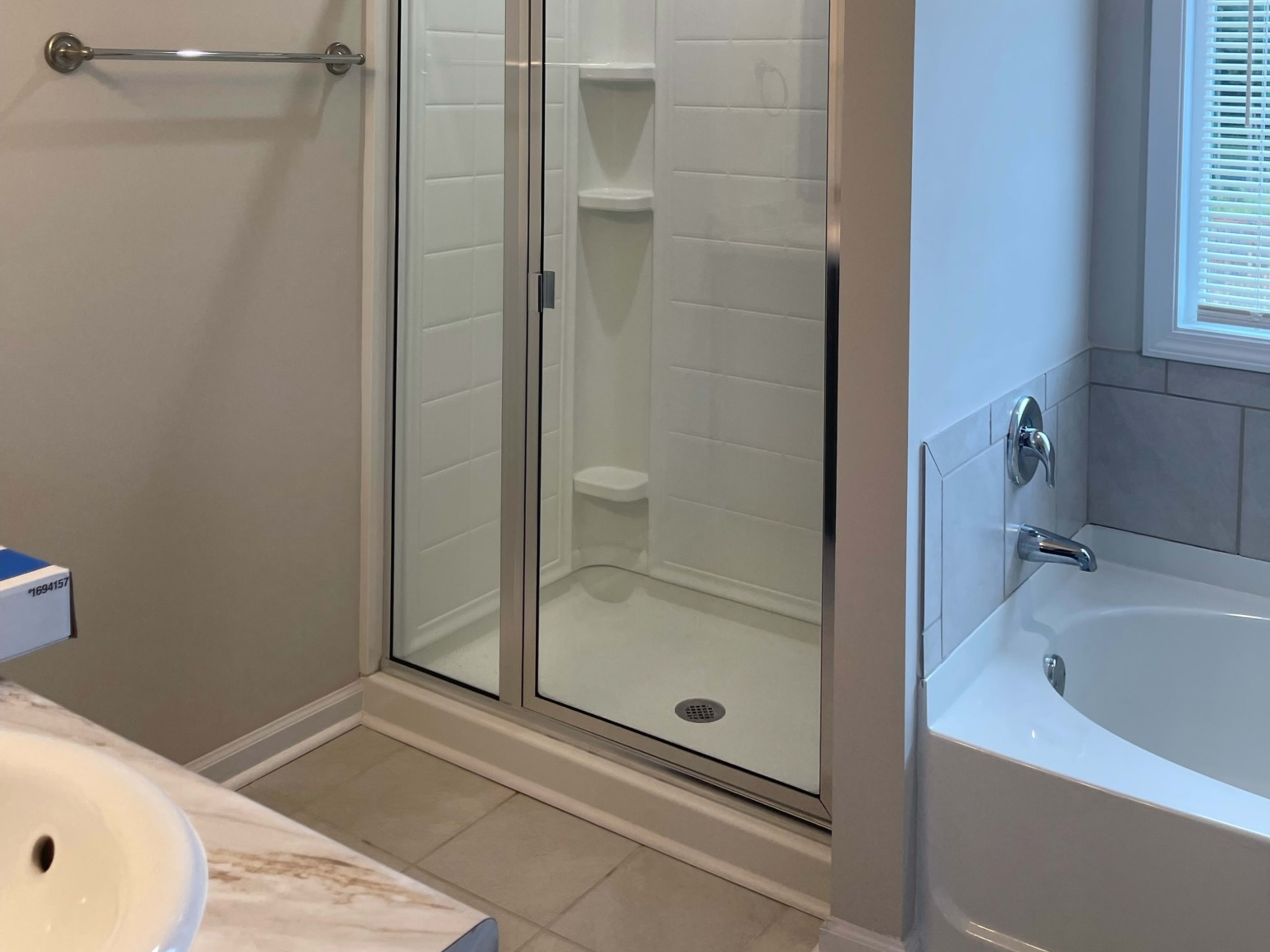 Bathroom Shower Door Install before
