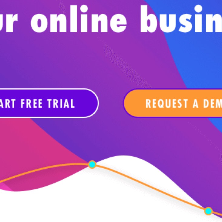 eCommerce landing page design concept