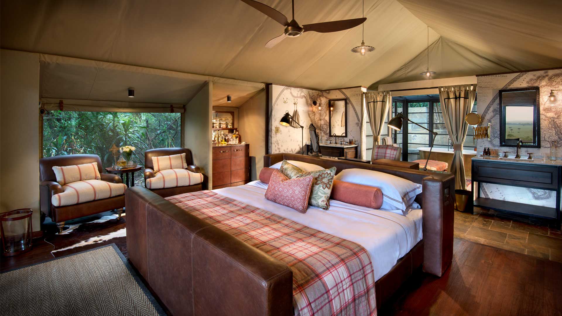 Luxury Tented Suite at andBeyond Bateleur Camp, Maasai Mara, Kenya