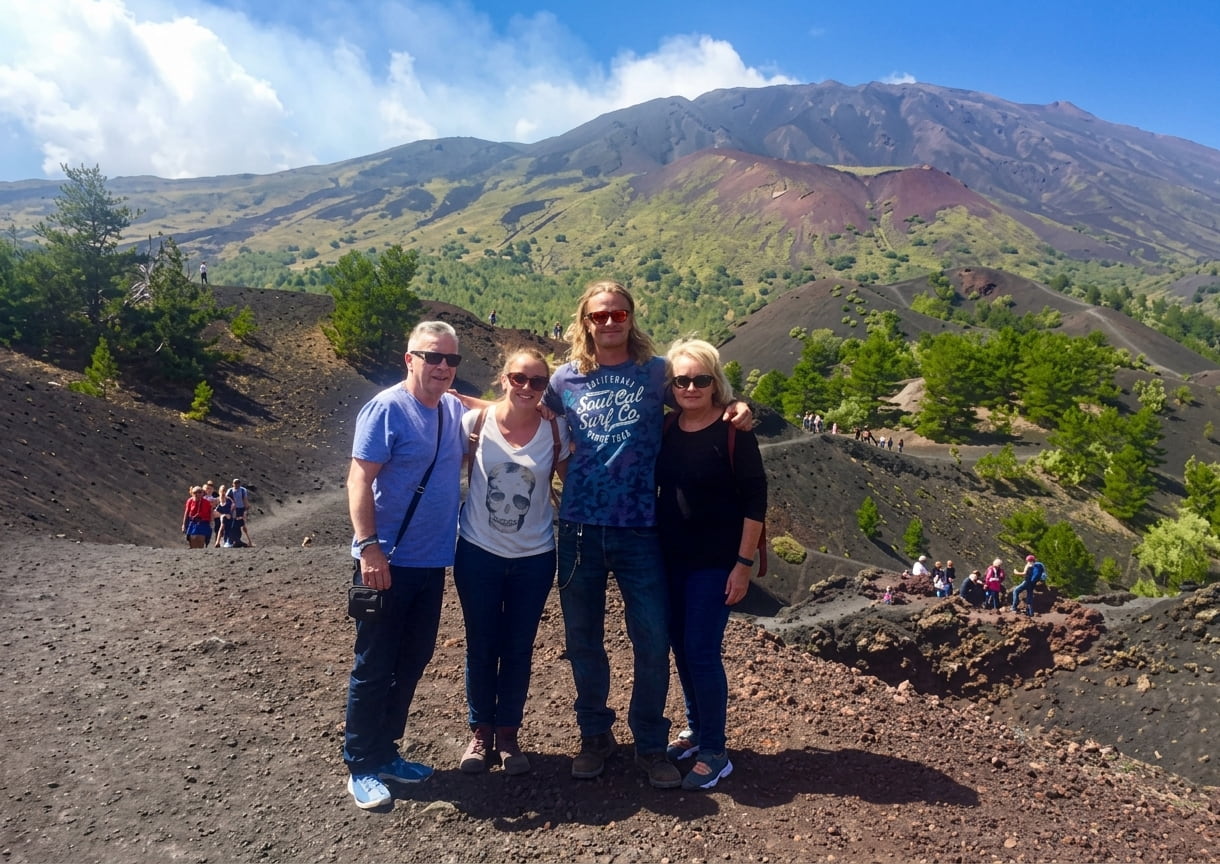 Mount Etna volcano landscape