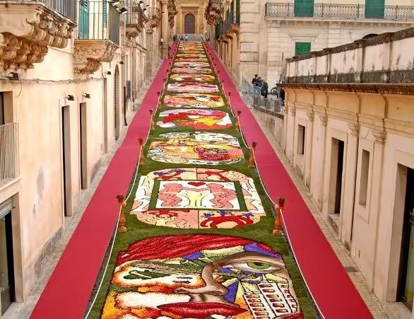 Infiorata di Noto flower carpet