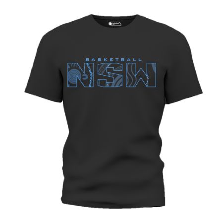 Black Cotton 'Indigenous' Tee 