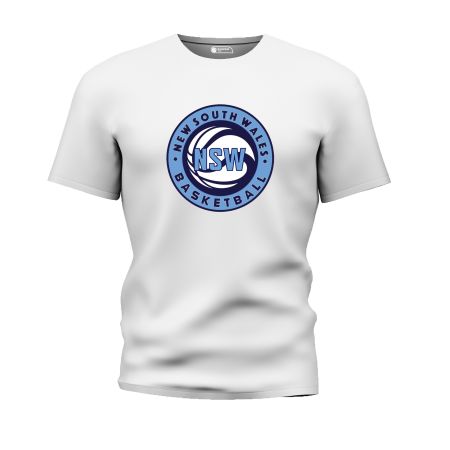 White Cotton 'NBA' Tee 