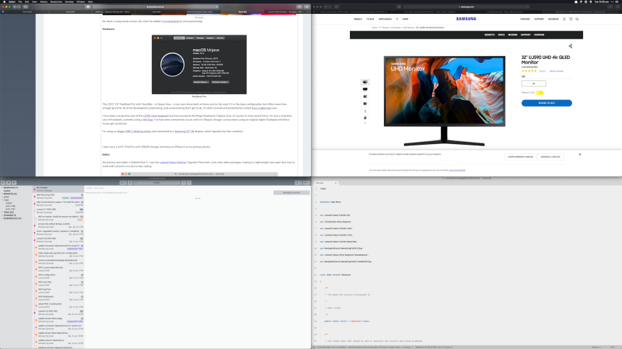 Typical window layout