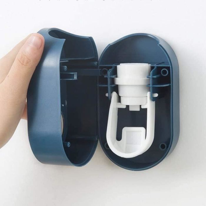 X1122 【1set 2pcs】Automatic Toothpaste Dispenser Wall Mounted Holder Squeezer Bathroom Toilet Home for Kids & Family 挤牙膏器