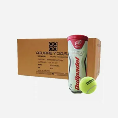 Cajón de 24 tubos de 3 pelotas de pádel presurizadas Bullpadel Premium Pro