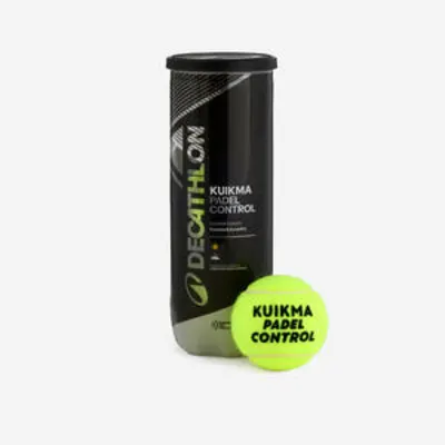 Tubo de 3 pelotas de pádel presurizadas Kuikma PB Control