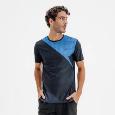Camiseta de pádel de manga corta hombre - Kuikma PTS azul