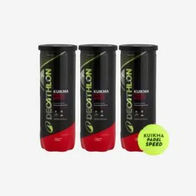 Tripack de pádel presurizado Kuikma PB Speed