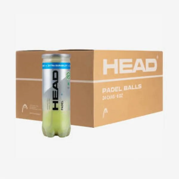 Caja de 24 tubos de 3 pelotas de pádel presurizadas - Head padel pro +