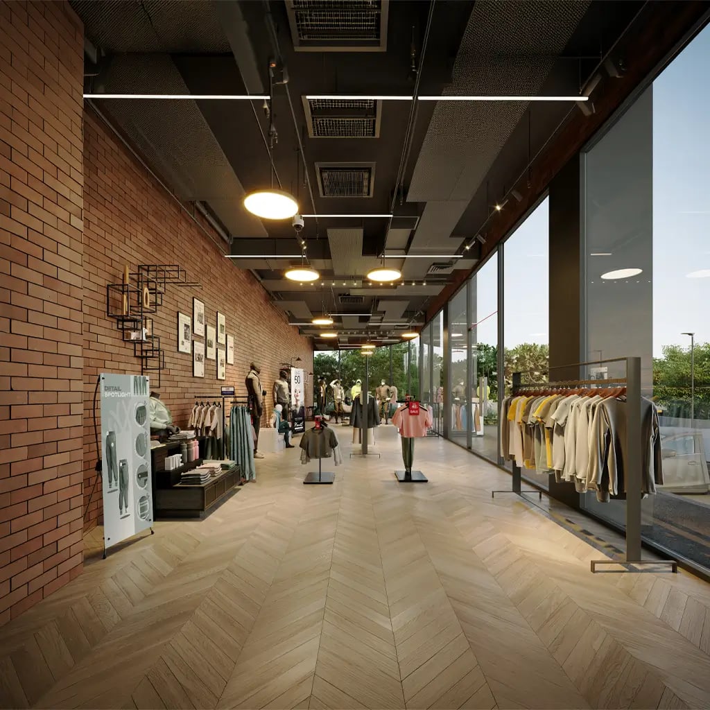 Retail showrooms at Sakar One