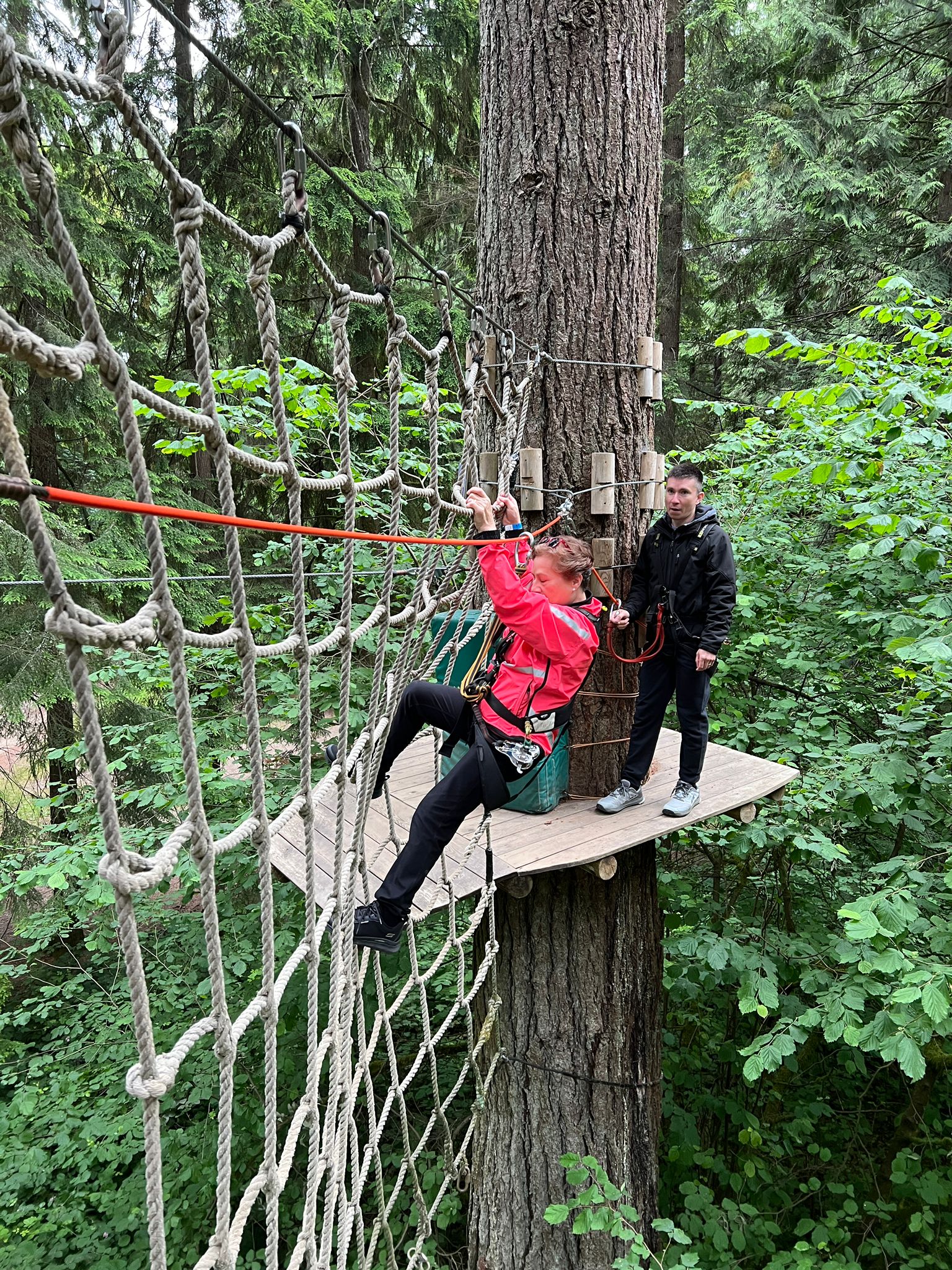 Rope climbing at Wild Park Maple ridge