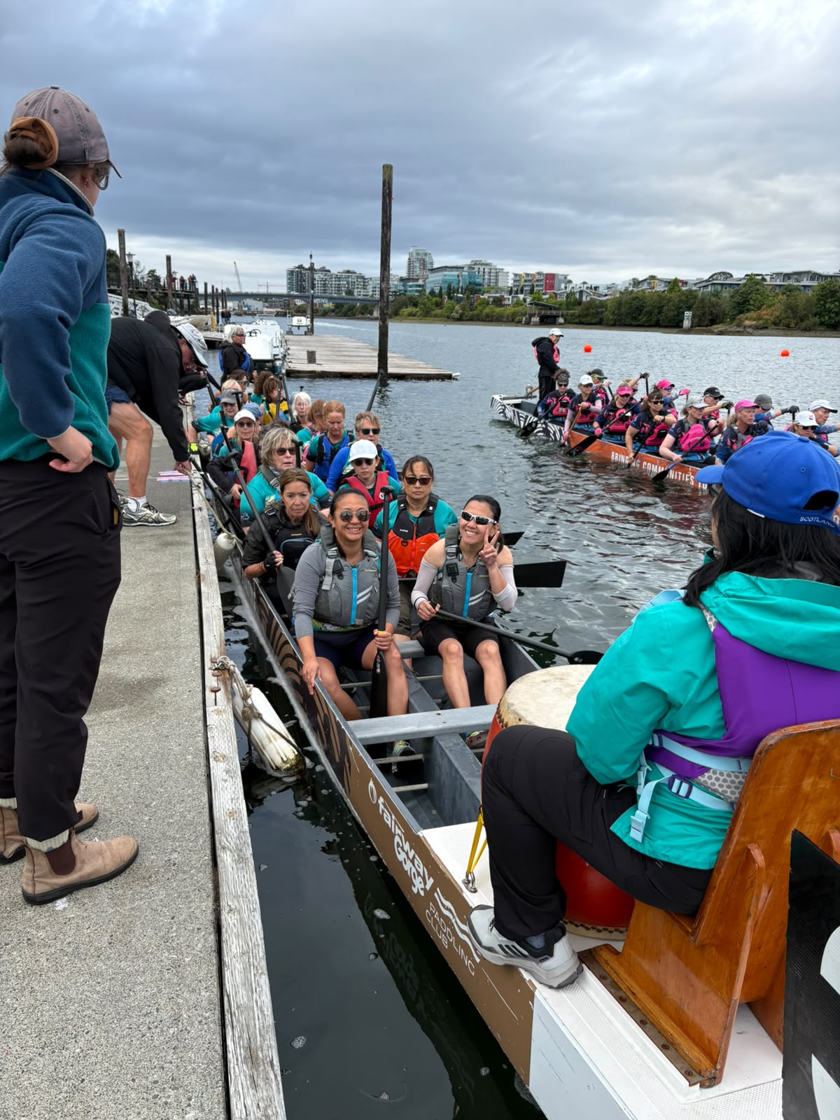 Victoria Dragon boat Festival - heading out for the race