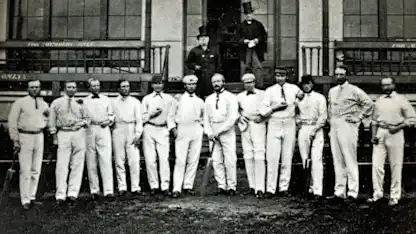 Logo of The first instances of cricket