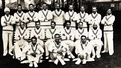 Logo of The Indian cricket team in the 1930s