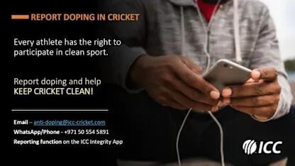 Logo of Report doping in cricket
