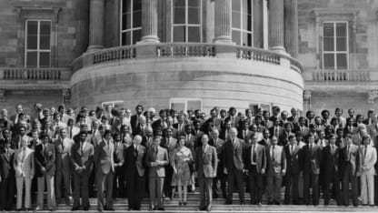 The squads from the inaugural 1975 World Cup