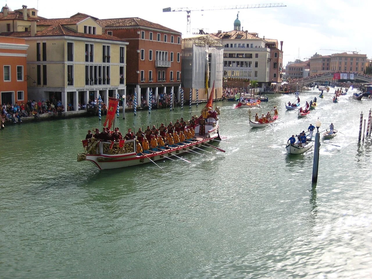 Corteo storico della Regata Storica sul Canal Grande di Venezia