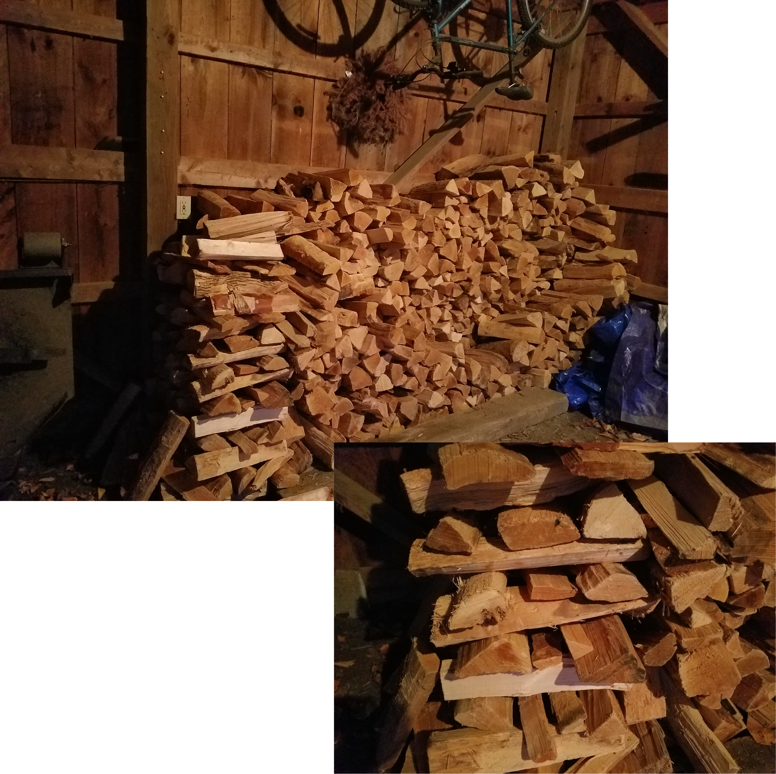 firewood stacked