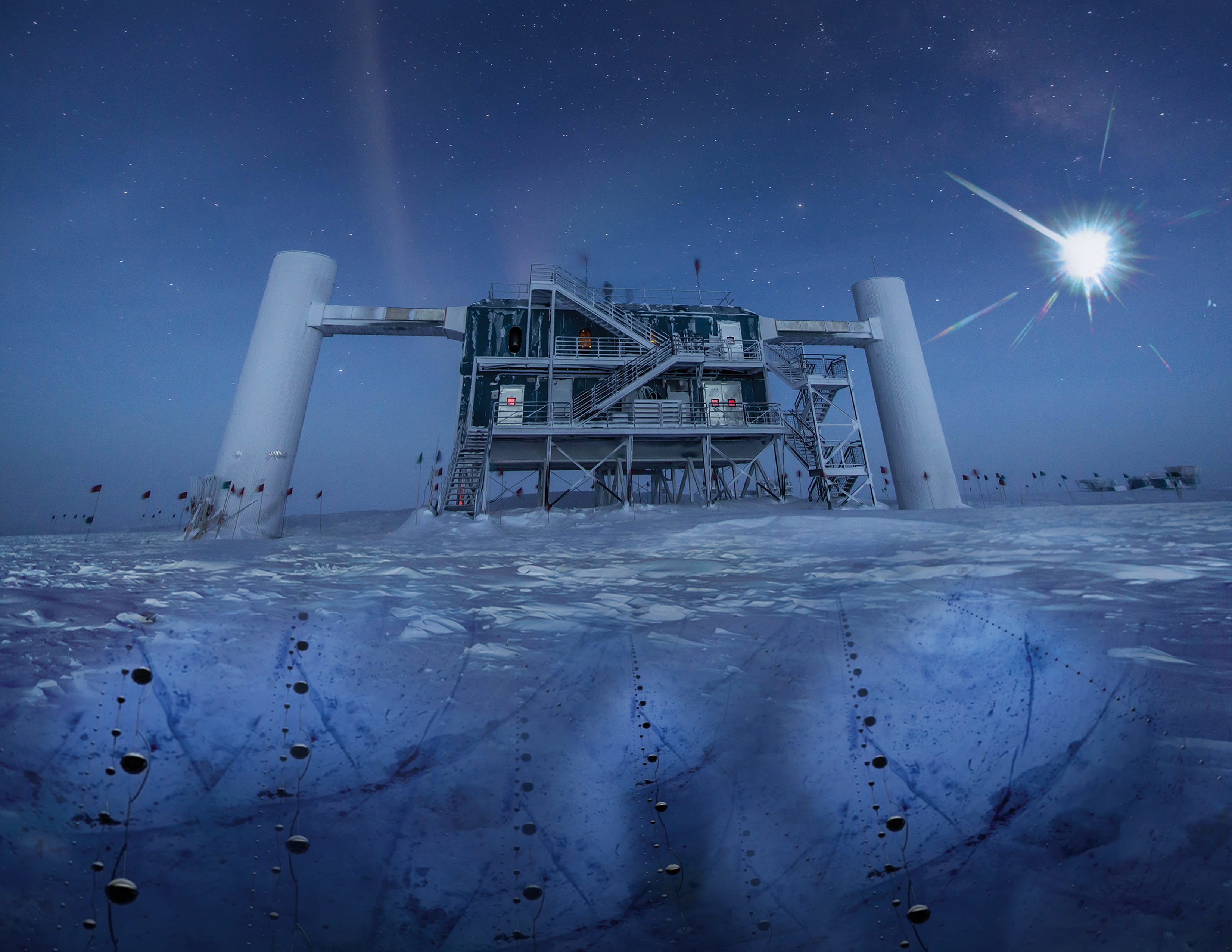 The IceCube Lab at the South Pole